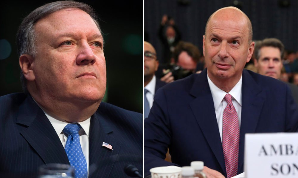 Mike Pompeo, Gordon Sondland