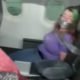 Woman duct tape airplane
