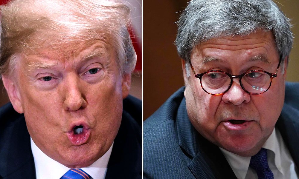 Bill Barr and Donald Trump