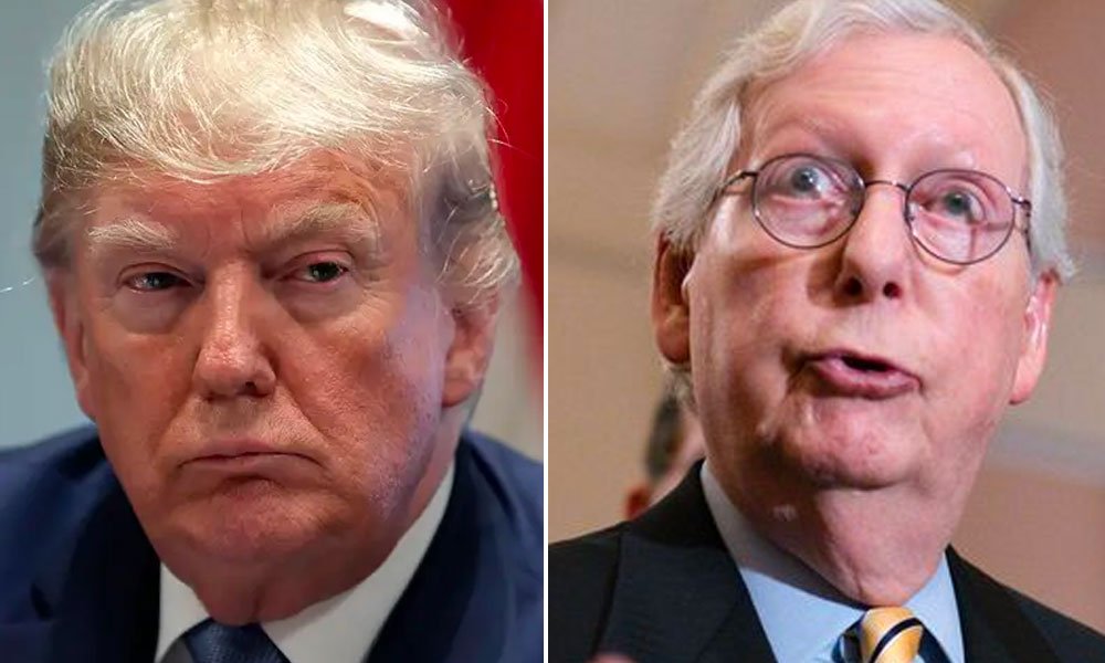 Mitch McConnell and Donald Trump