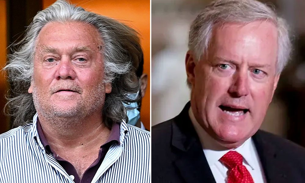 Mark Meadows and Steve Bannon