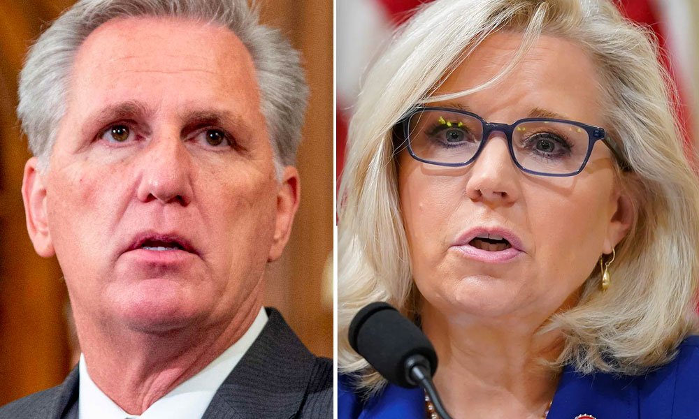 Liz Cheney and Kevin McCarthy
