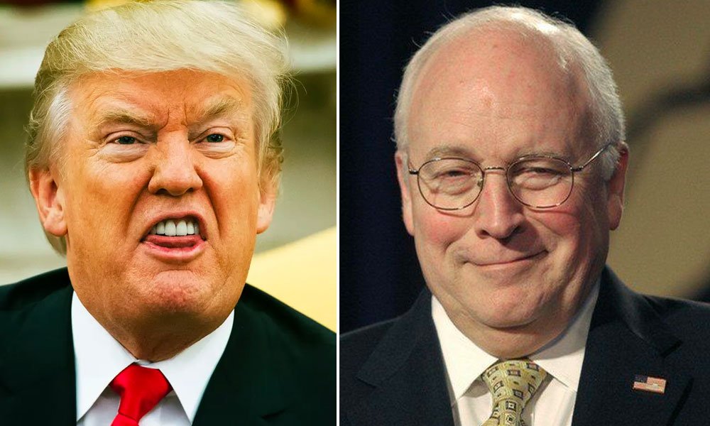 Donald Trump and Dick Cheney
