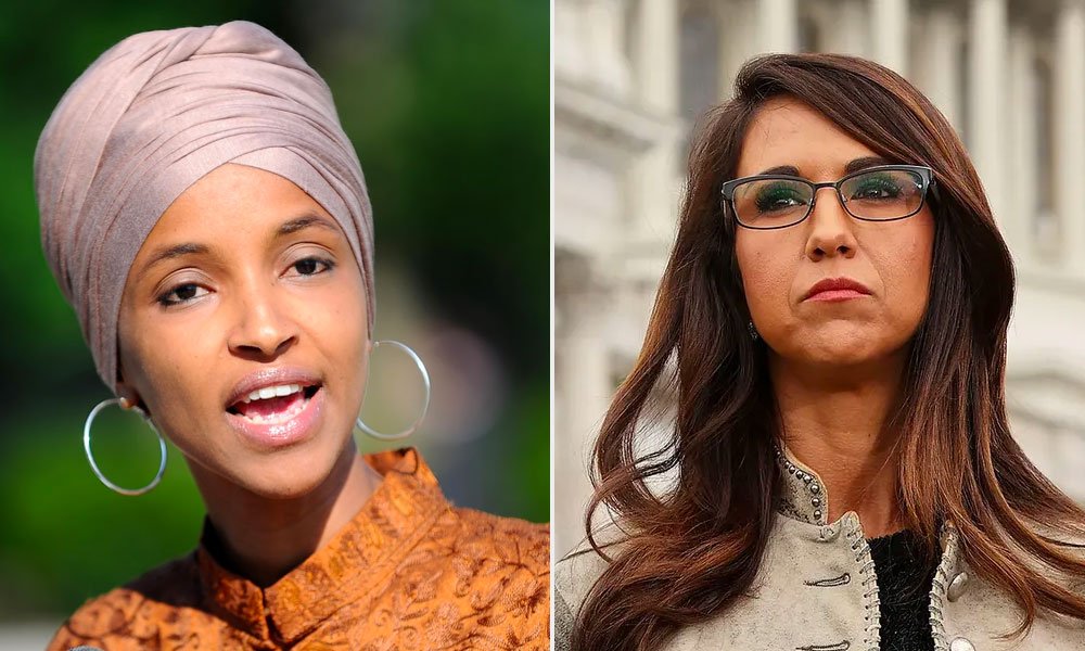 Ilhan Omar and Lauren Boebert