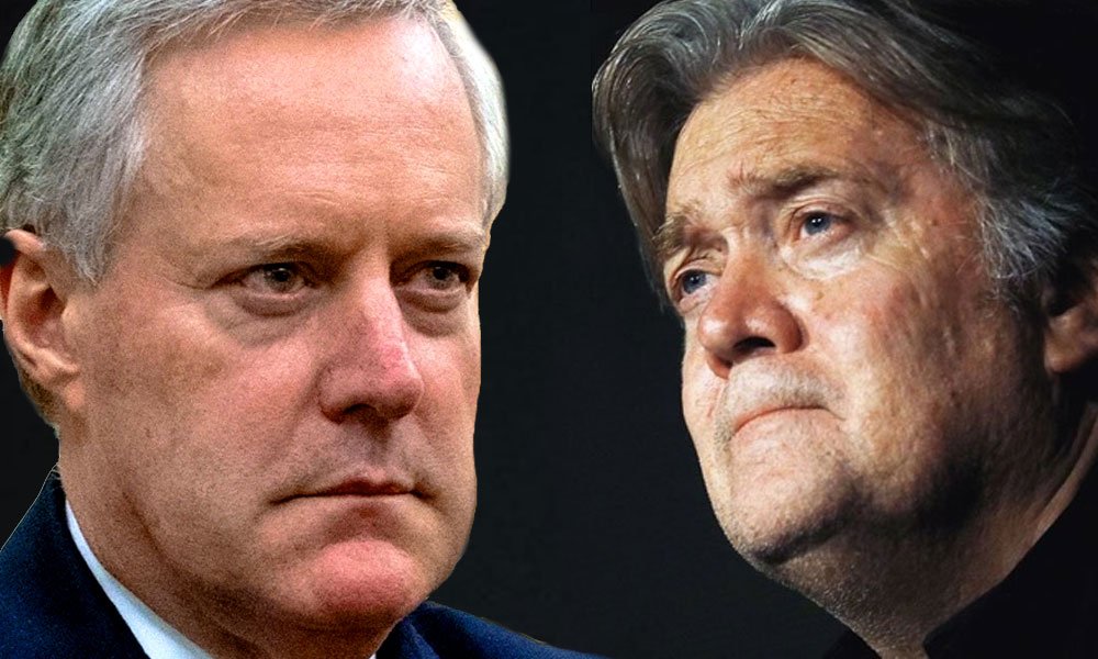 Mark Meadows and Steve Bannon