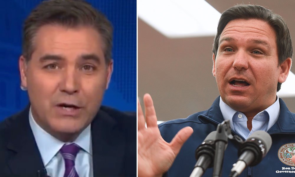 Jim Acosta and Ron DeSantis