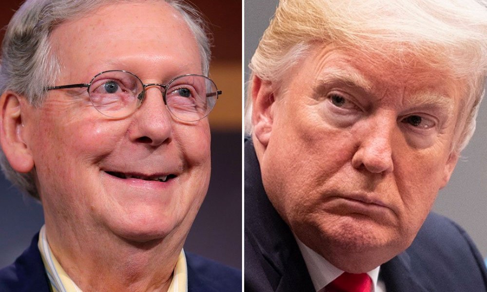 Mitch McConnell and Donald Trump