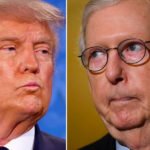 Donald Trump and Mitch McConnell war