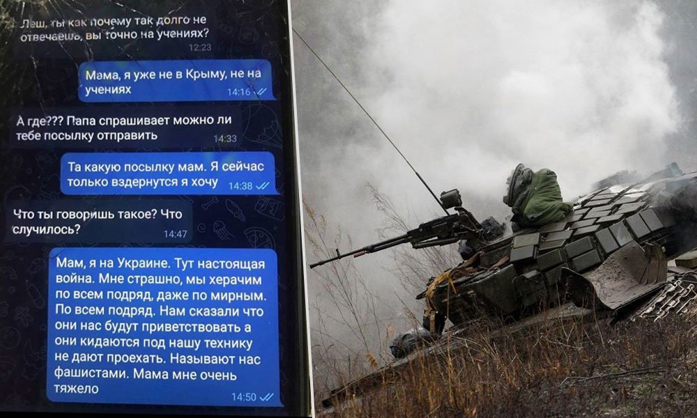 Russian soldier text to mother