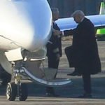 Donad Trump entering plane