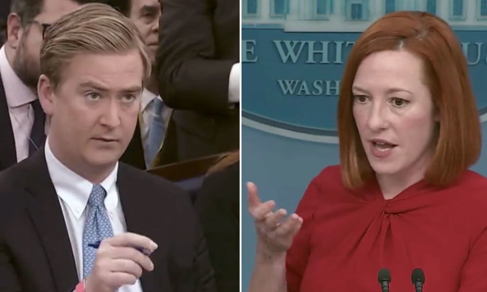 Peter Doocy vs Jen Psaki