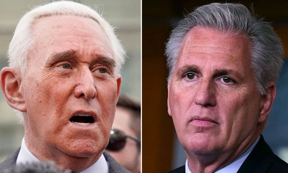 Roger Stone and Kevin McCarthy