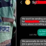 Air Force racist text