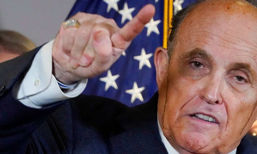Rudy Giuliani drunk