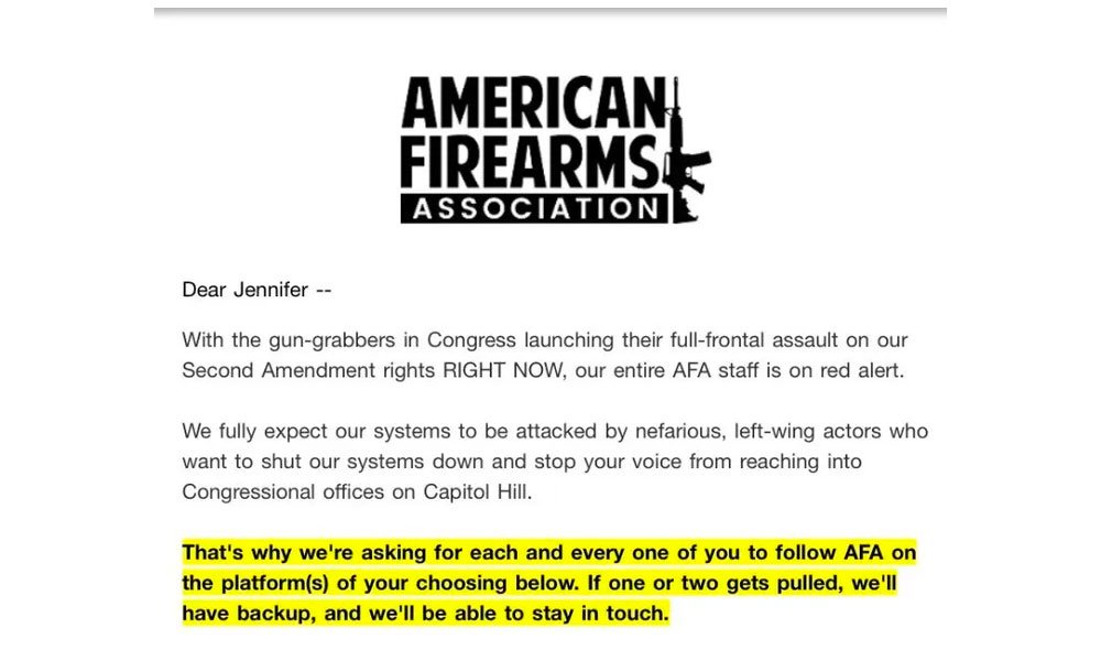 American Firearms Association email