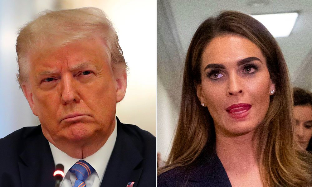 Hope Hicks and Donald Trump