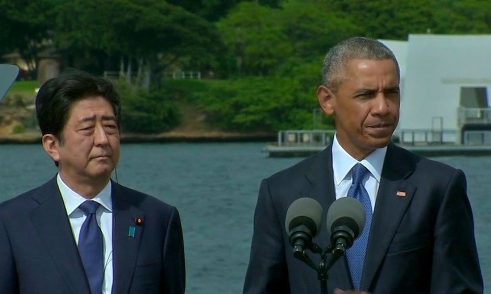 Barack Obama ans Shinzo Abe