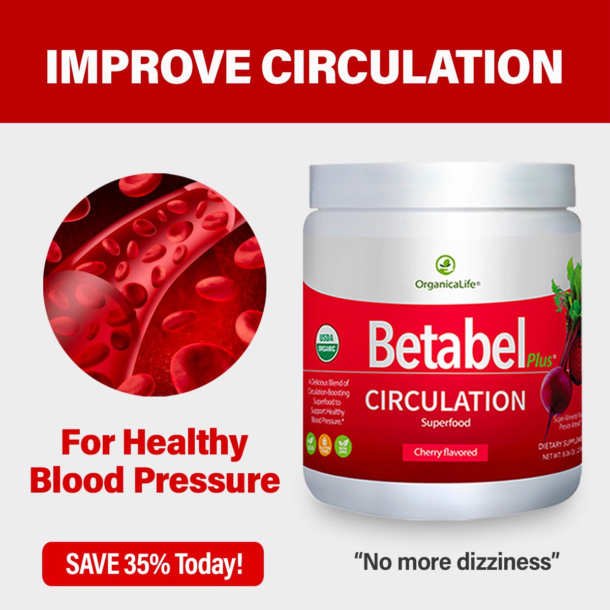 Betabel Plus for circulation and blood pressure support