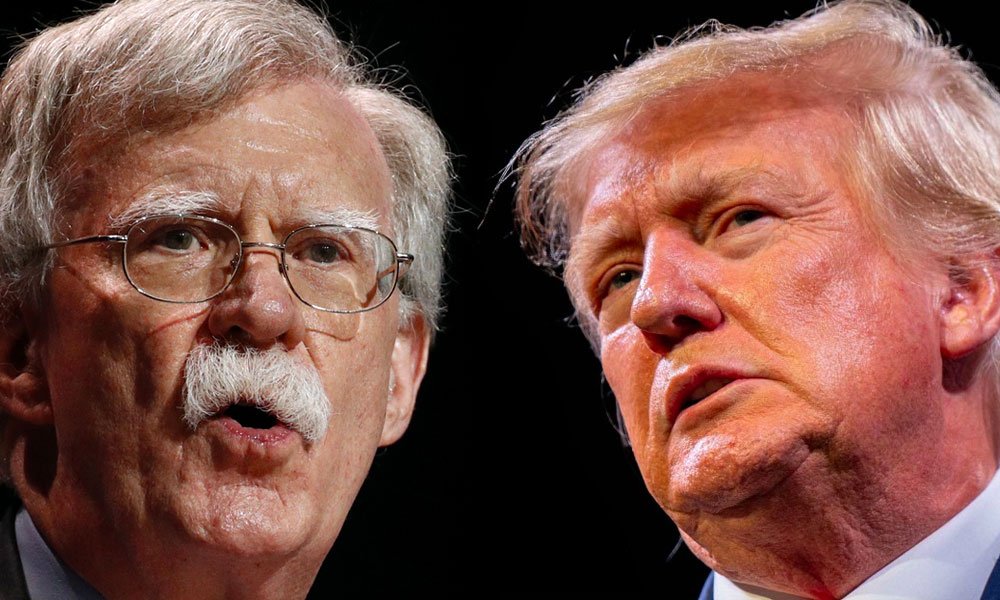 John Bolton and Donald Trump