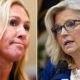 Marjorie Taylor Greene and Liz Cheney