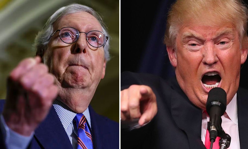 DOnald Trump vs Mitch McConnell