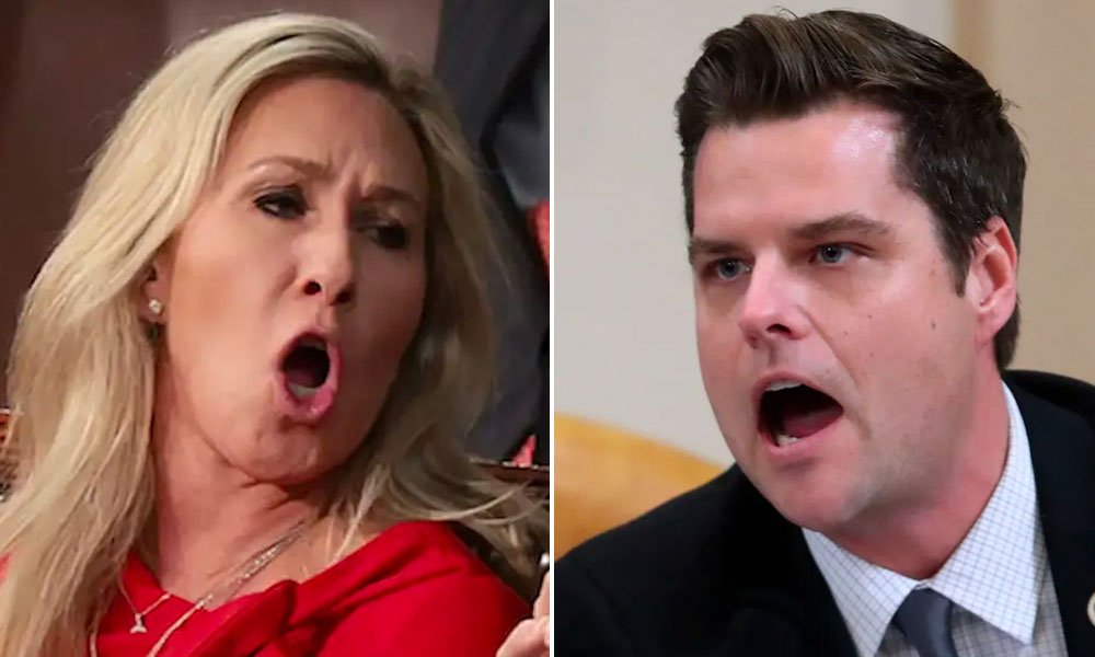 Marjorie Taylor Greene and Matt Gaetz