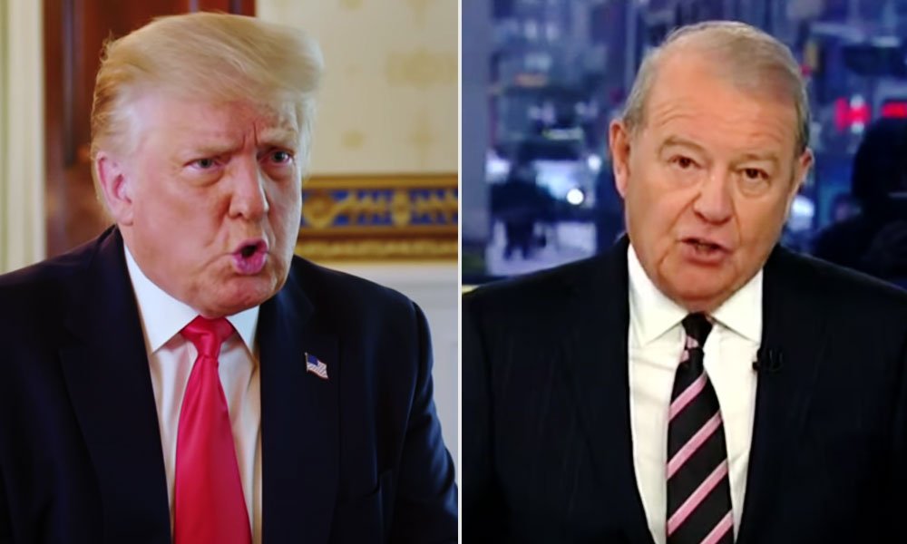 Stuart Varney and Donald Trump