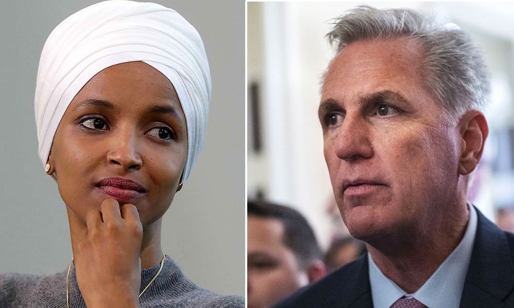 Kevin McCarthy and Ilham Omar