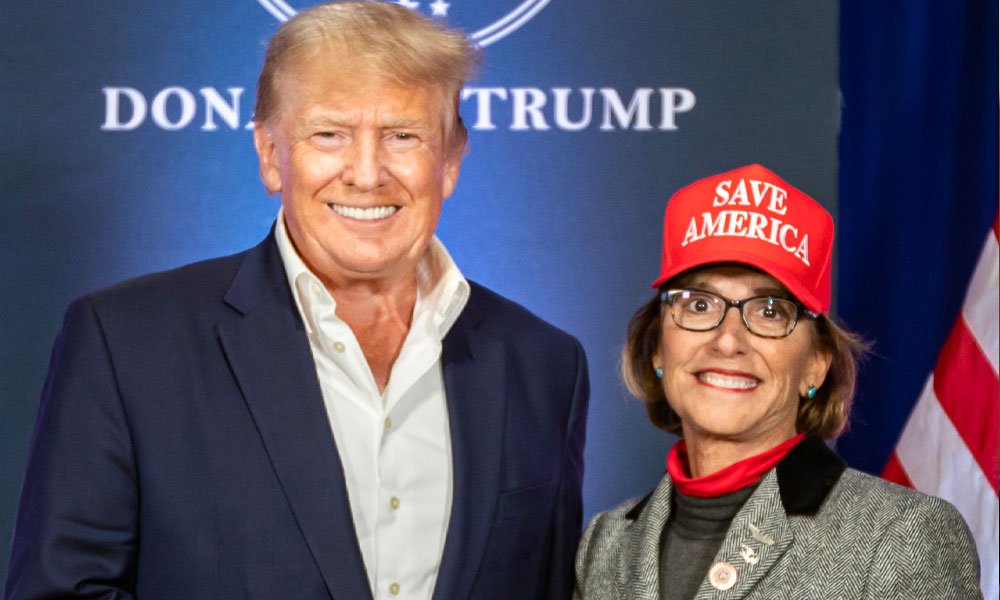 Arizona sen Wendy Rogers and Donald Trump