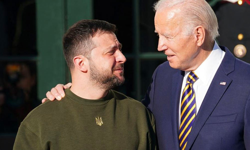 US president Joe Biden met with Ukraine's president Volodymyr Zelensky in a surprise visit to Kyiv almost one year after the embattled country was invaded by Russia.