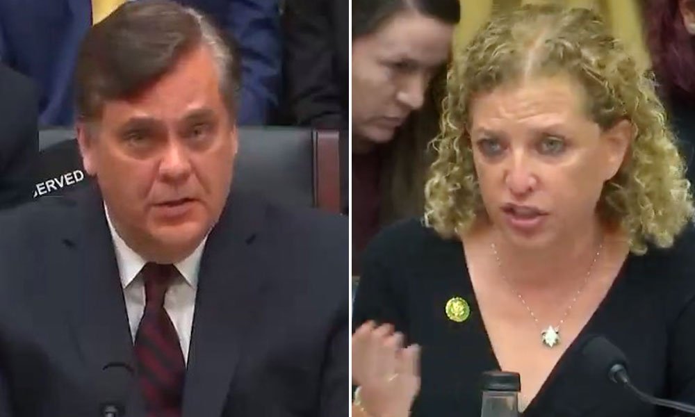 Rep. Debbie Wasserman Schultz shamesFox News legal analyst Jonathan Turley