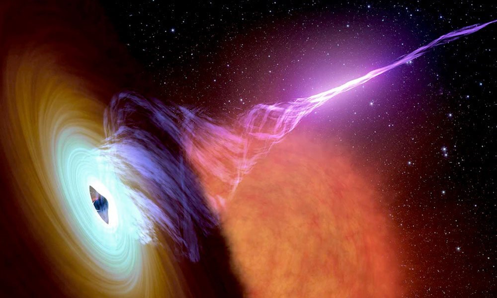 Right now, a giant object is being pulled apart as the supermassive black hole.