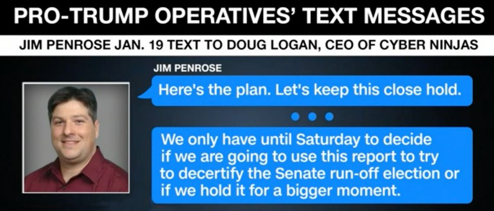 Trump operatives election texts