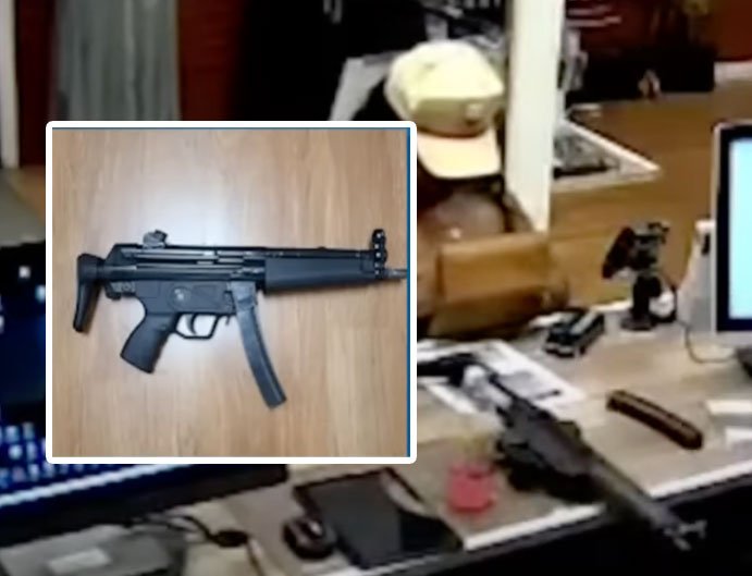 San Antonio stolen machine gun