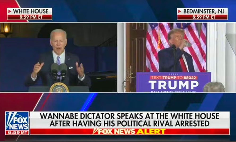 Fox news calls Biden "Wannabe Dictator"