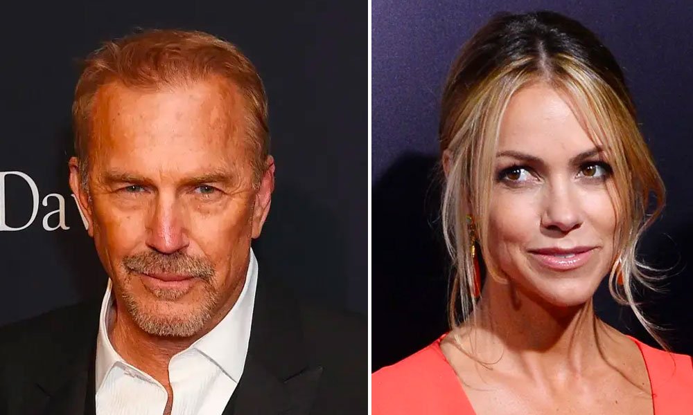 Kevin Costner and estranged wife Christine.