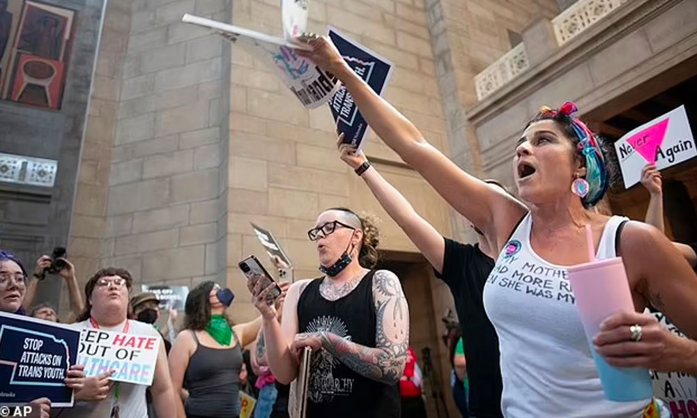 Nebraska's abortion limit was reduced to 12 weeks, sparking protests across the state.