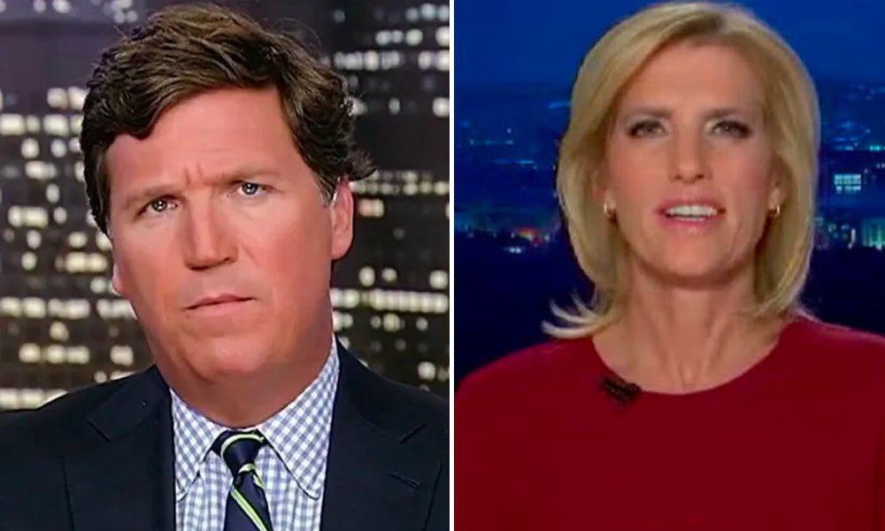 Tucker Carlson and Laura Ingraham