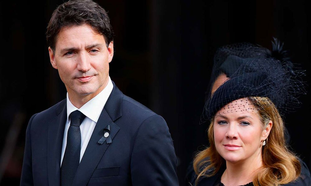 Canadian Prime minister Justin Trudeau and wife Sophie Trudeau