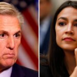 Reps Alexandria Ocasio-Cortez (D-NY) and Kevin McCArthy (R-CA)