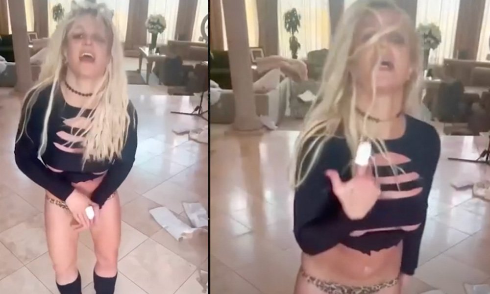 Britney Spears dancing video. (Screenshot)