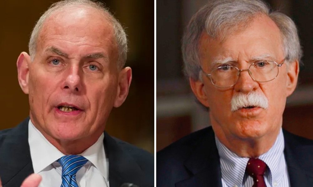 Retired General John Kelly and former National Security Adviser John Bolton have issued a warning about Donald Trump's violent rhetoric.