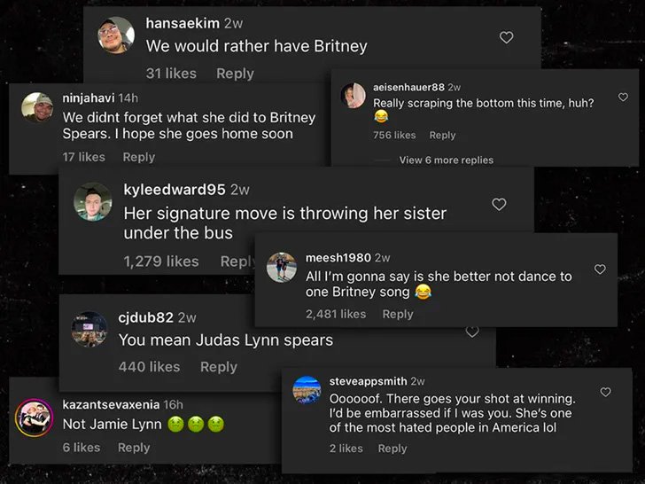 Britney Spears fans comments