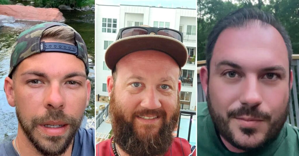 Clayton McGeeney, Ricky Johnson and David Harrington died died under mysterious circumstances outside their friend’s house on Jan. 7 (Photos via Facebook)