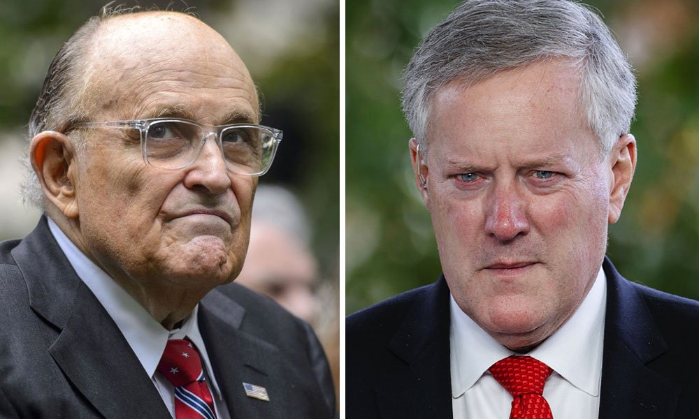 Rudy Giuliani and Mark Meadows indicted