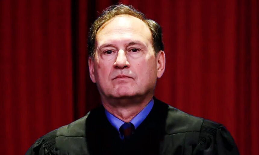 Samuel Alito is under fire after it was discovered that a MAGA symbol was displayed in the justice's front yard as the high court was considering an election case.