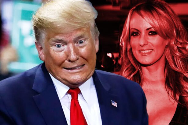 Donald Trump and Stormy Daniels.