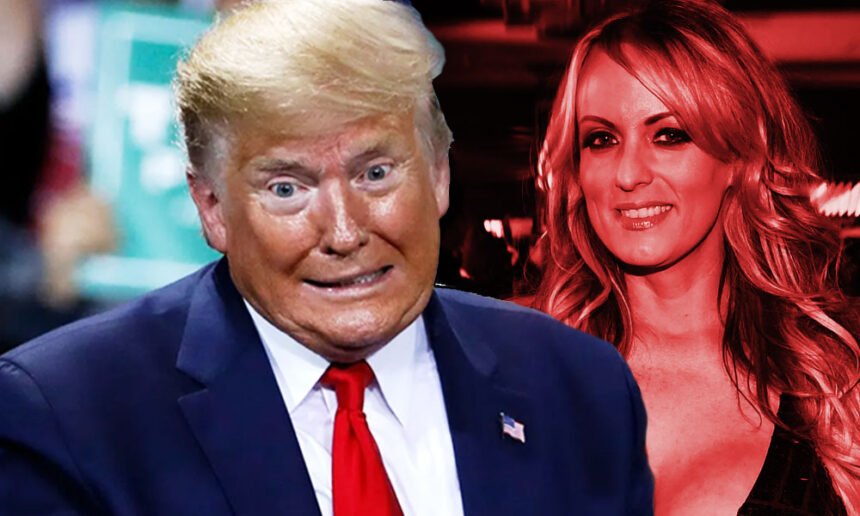 Donald Trump and Stormy Daniels.