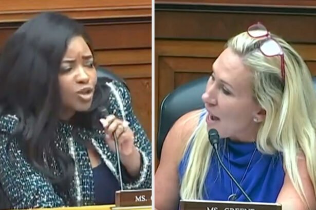 Rep. Marjorie Taylor Greene (R-Ga.) insulted Rep. Jasmine Crockett (D-Texas), sending the house hearing into chaos.