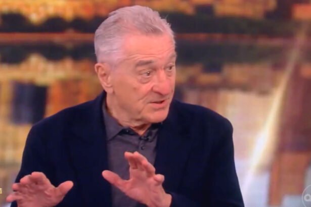 Robert De Niro during an interview on "The View."